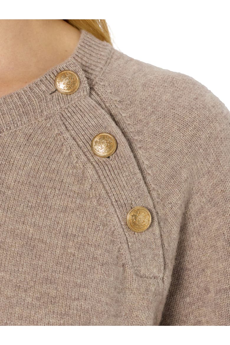 Loma Button-Shoulder Knitted Dress