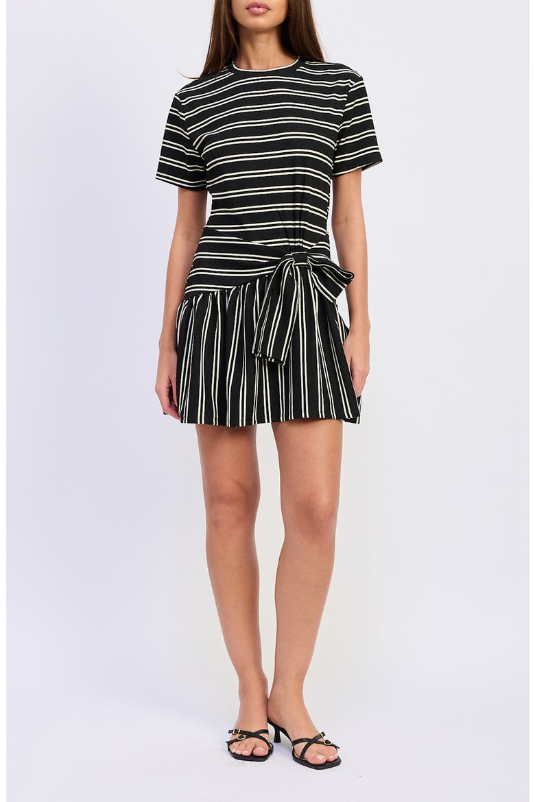 Cara Stripe Jersey Minidress