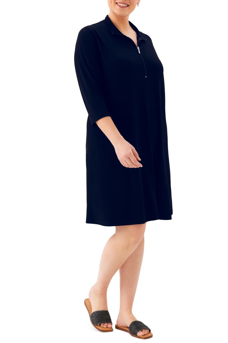 Half Zip Travel Jersey Dress