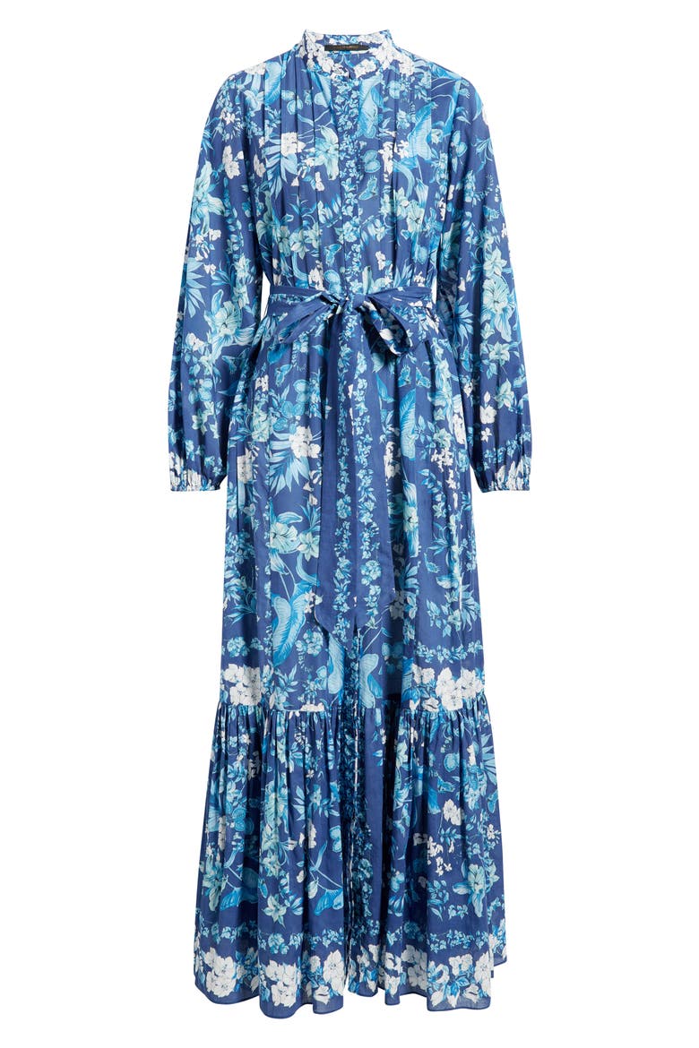 Zariah Print Long Sleeve Shirtdress