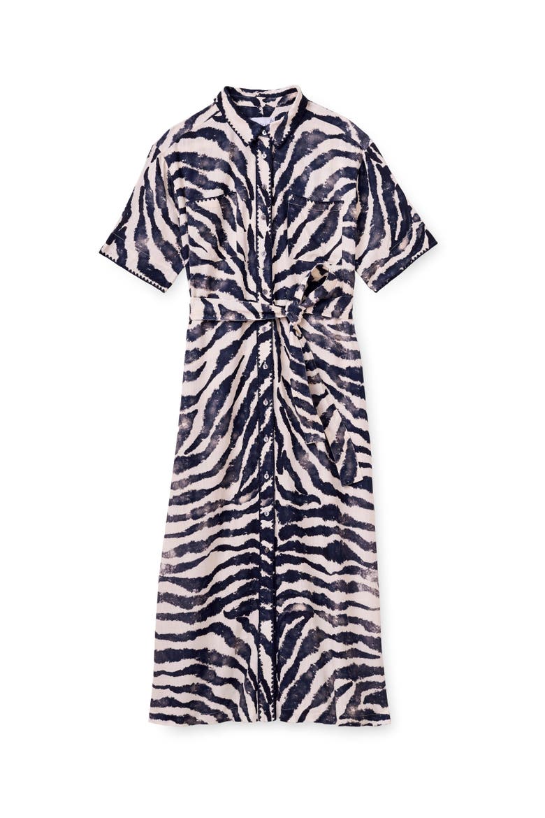 Lucia Midi Linen Shirt Dress