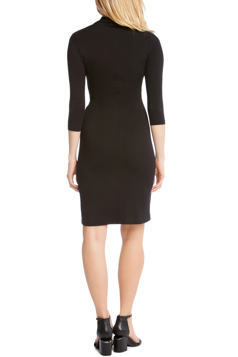 Cascade Faux Wrap Dress