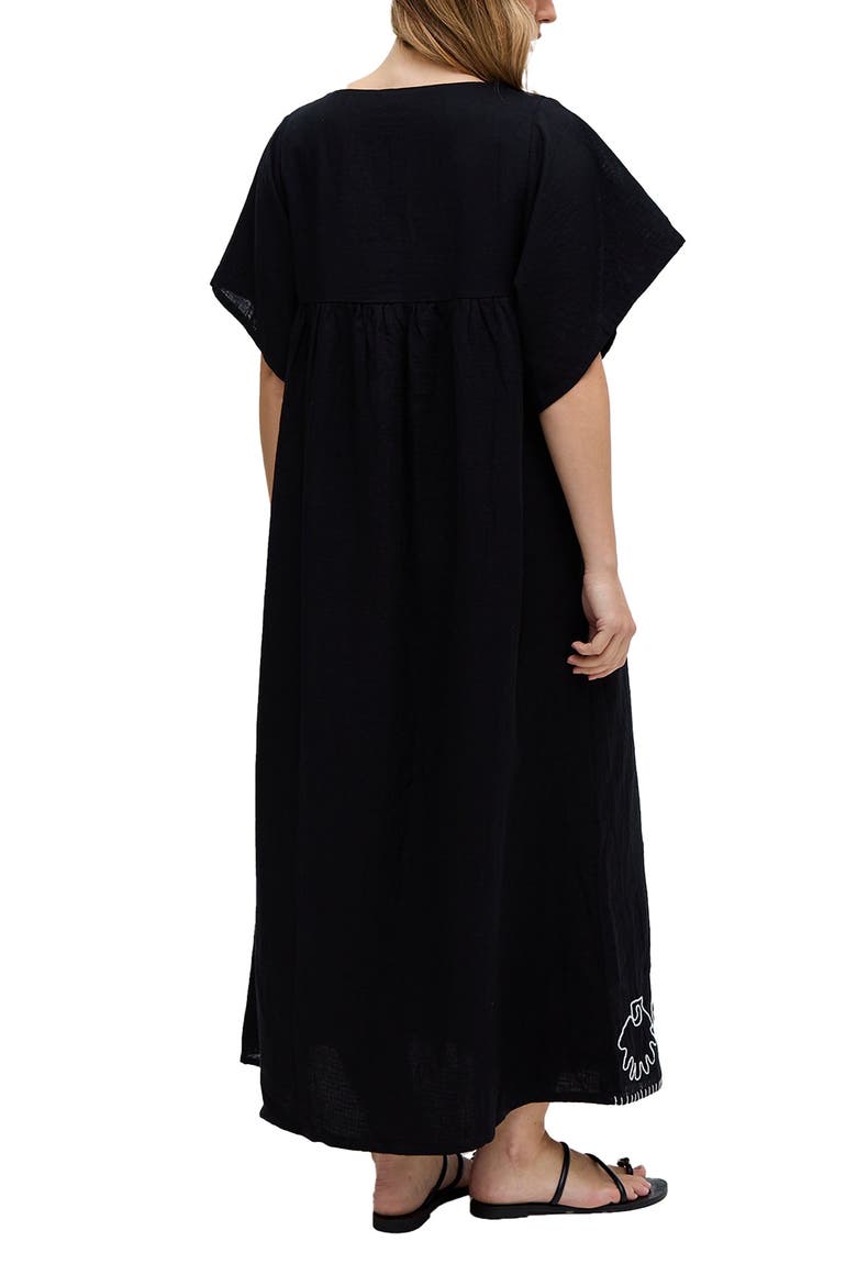 Candy Tabard Embroidered Hem Midi Dress