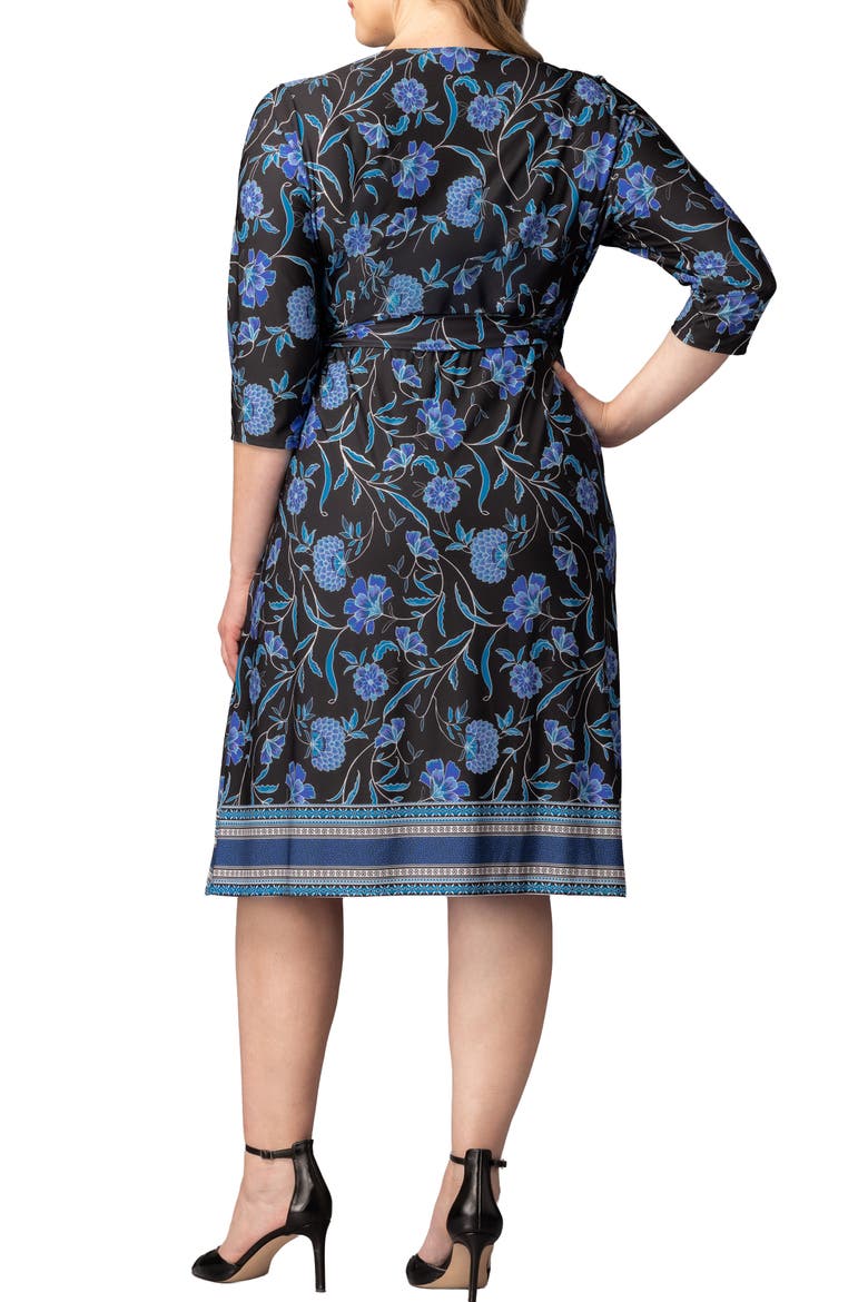 Beguiling Floral A-Line Wrap Dress