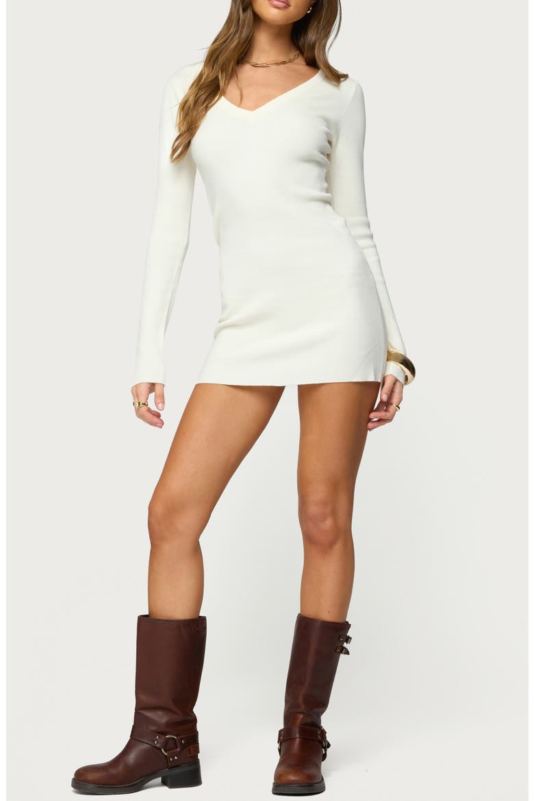 Kaitlyn Long Sleeve Sweater Minidress