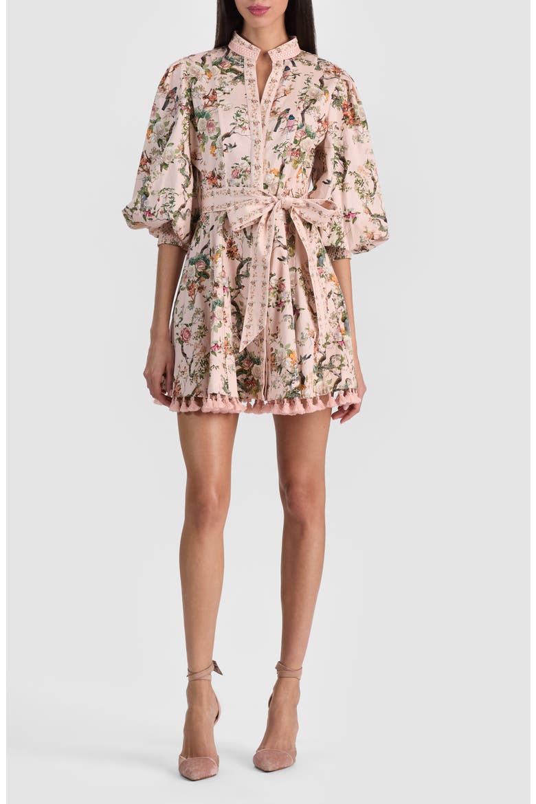 Lucy Floral Print Tie Waist Minidress