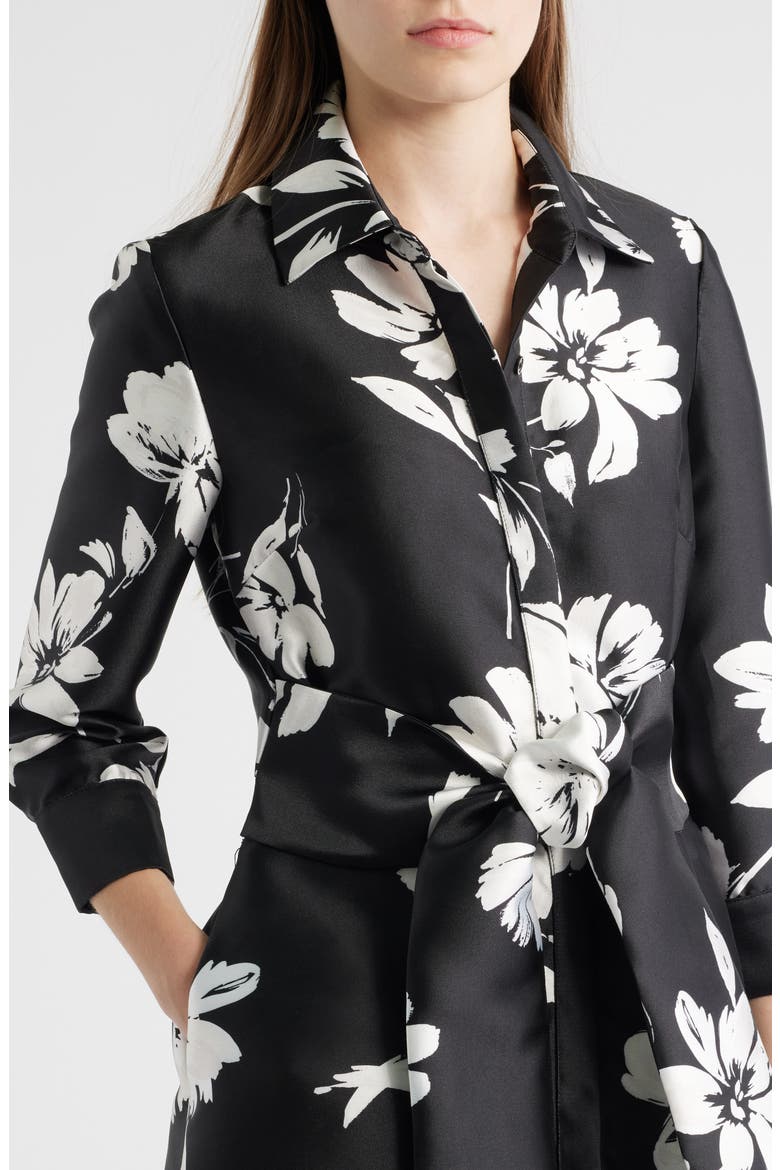 Floral Shirtdress Gown