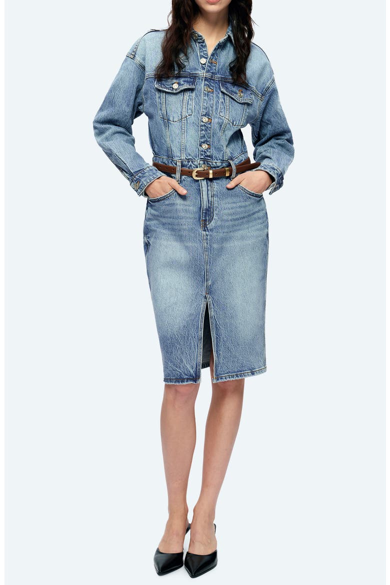 Doris Long Sleeve Denim Shirtdress