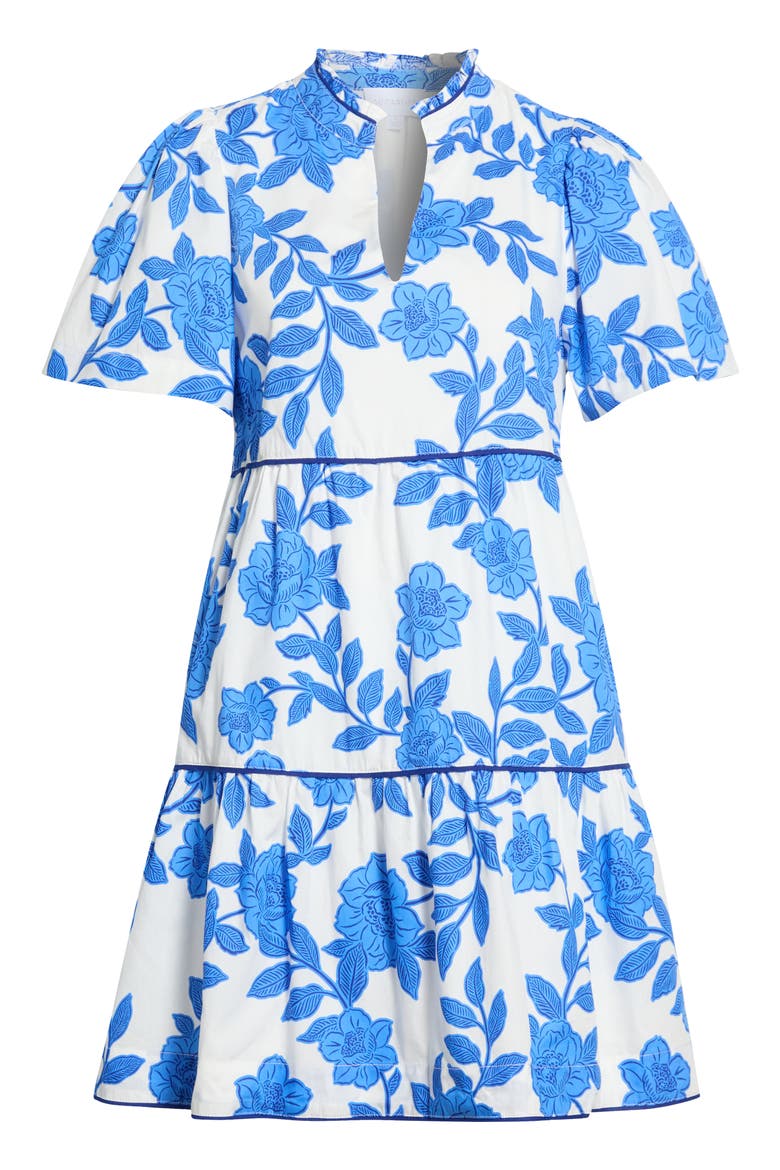 Candace Floral Tiered Cotton Minidress