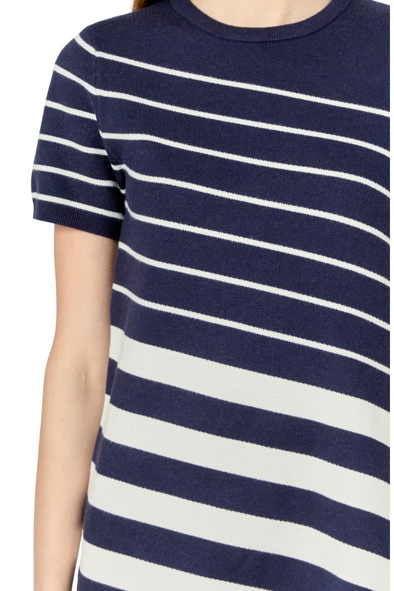 Multistripe Knit Minidress