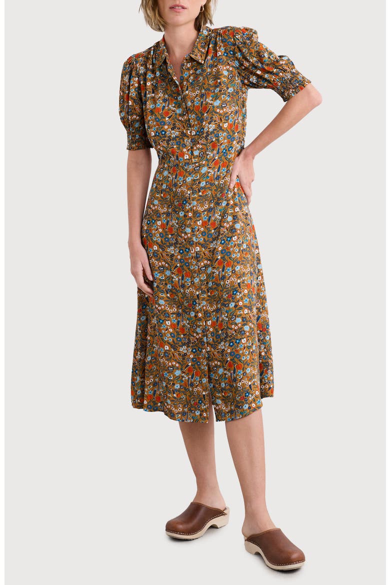 Bridget Print A-Line Shirtdress