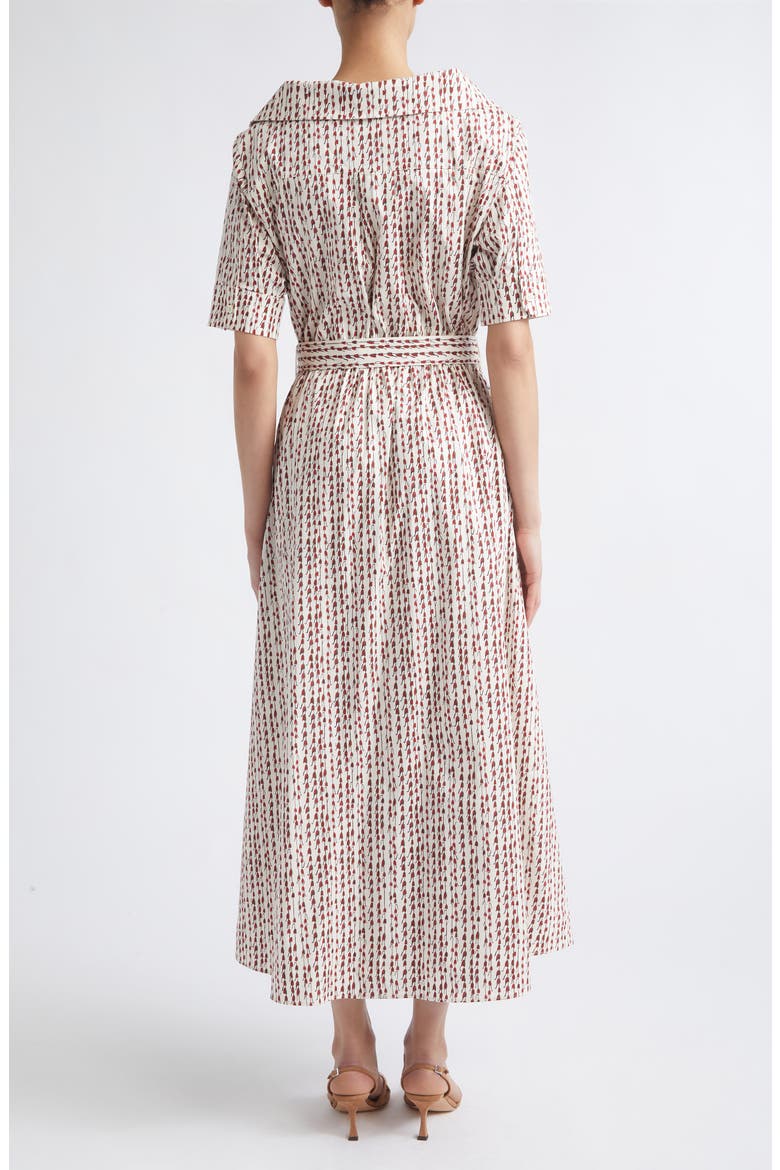 Lydia Stretch Cotton Poplin Midi Shirtdress