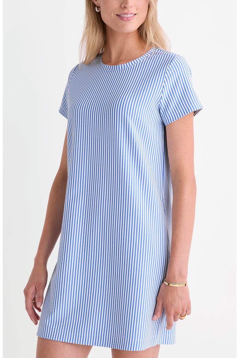 Seersucker Stripe Knit Dress