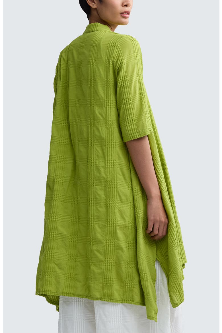 Vela Check-embroidered Shirt Dress