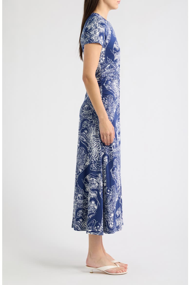 Alma Print Knit Midi Dress