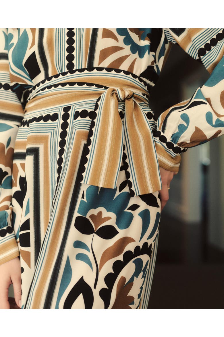 Rowan Printed Midi Shirt Dress