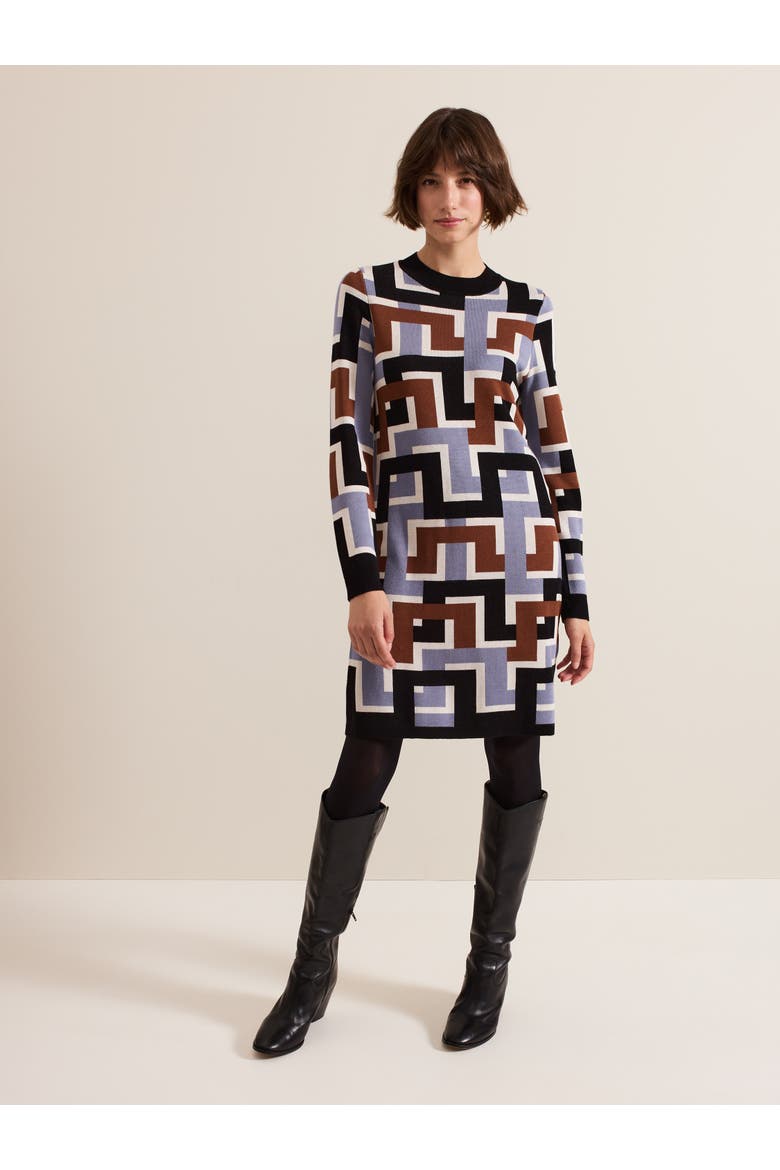 Brianna Crew Neck Knitted Dress