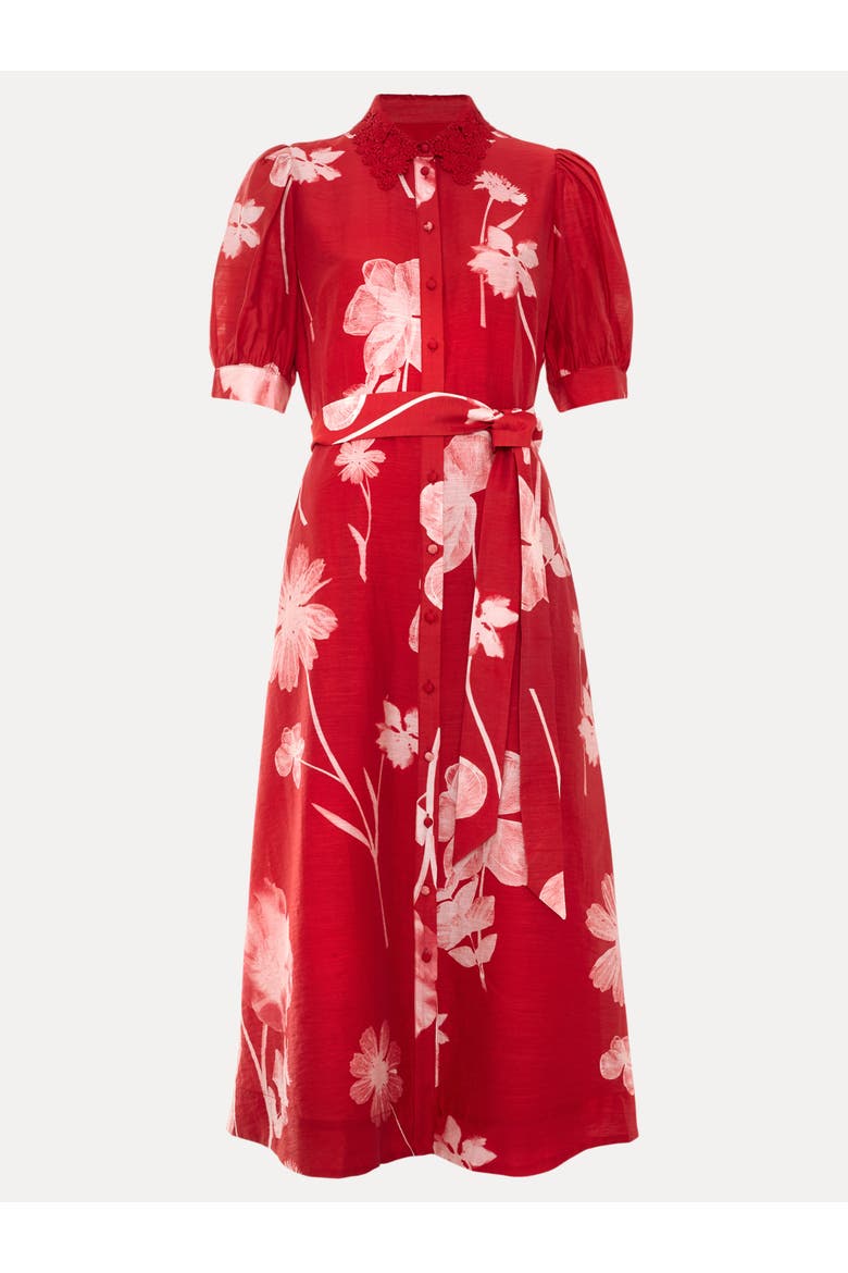 Petite Delphine Belted Midi Shirt Dress