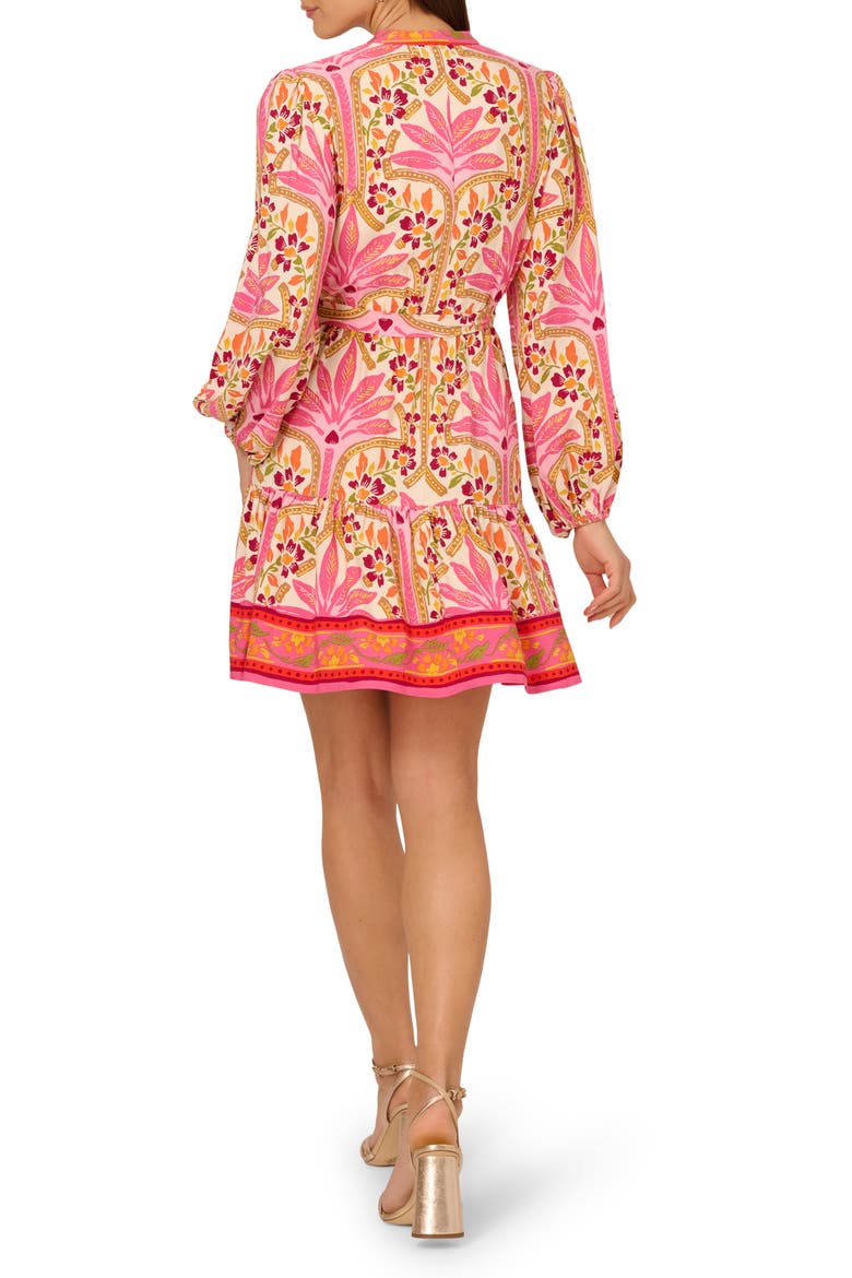 Printed Long Sleeve Dress