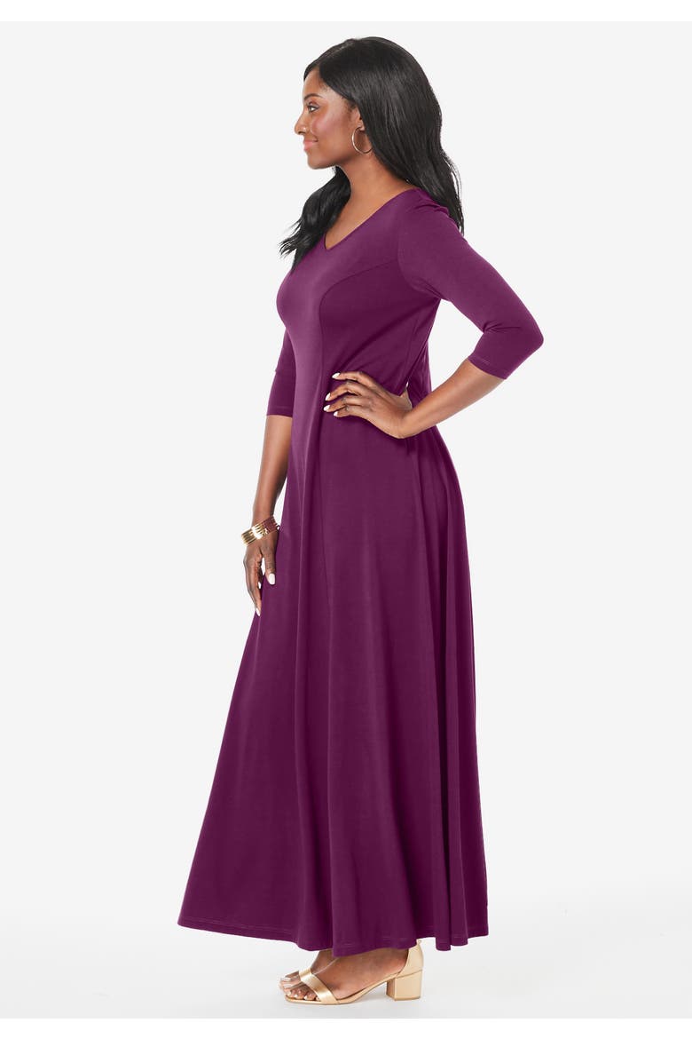 Double V Maxi Dress