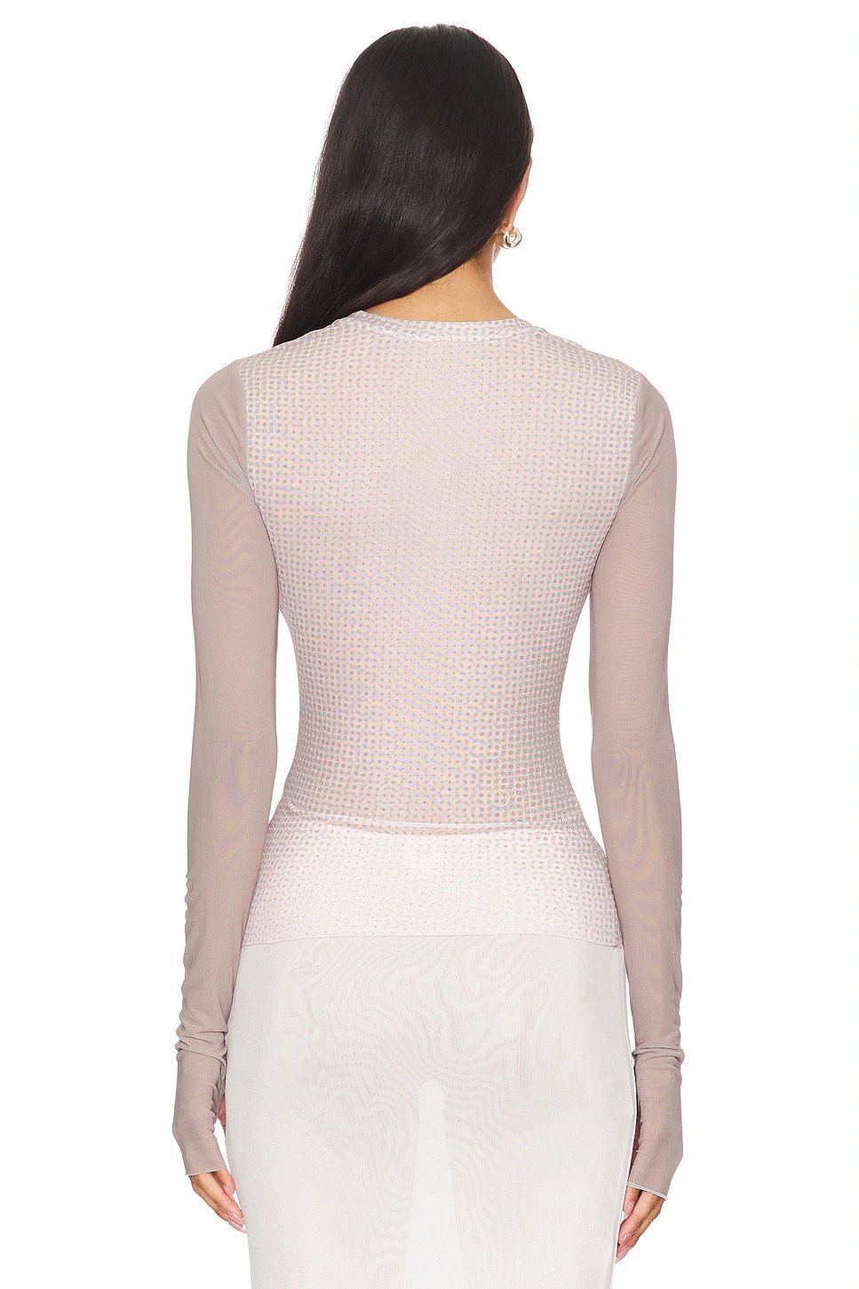 AFRM Kaylee Top in Nude Illusion - Image 5