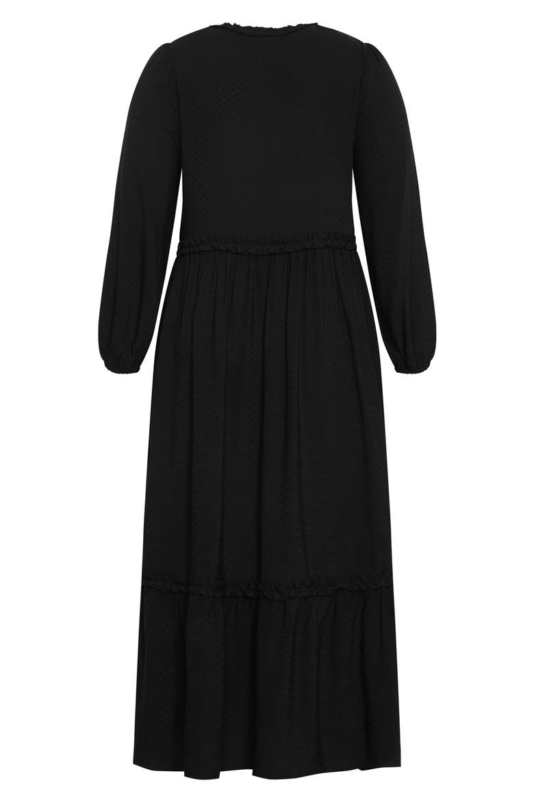 Journey Ruffle Long Sleeve Maxi Dress