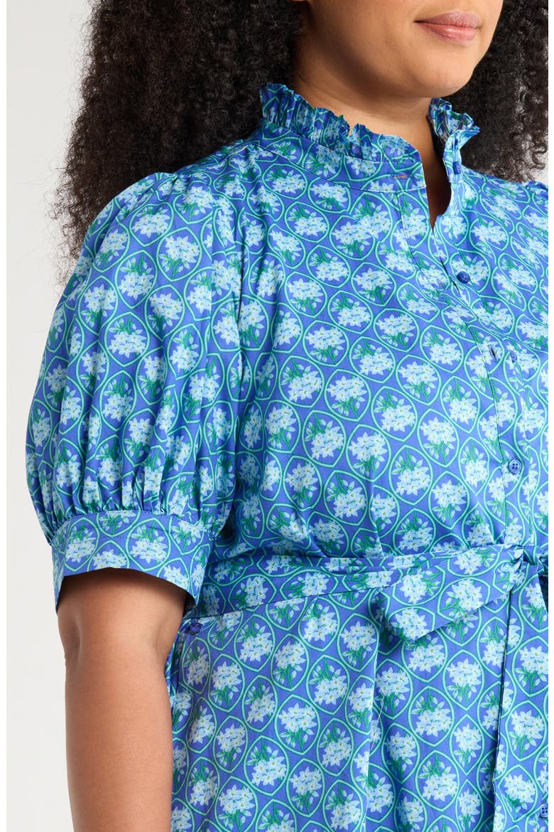 Giles Driftwood Floral Cotton Shirtdress