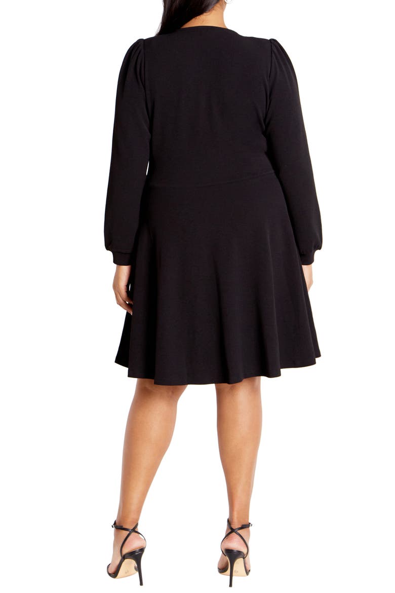 Karter Long Sleeve Fit & Flare Dress
