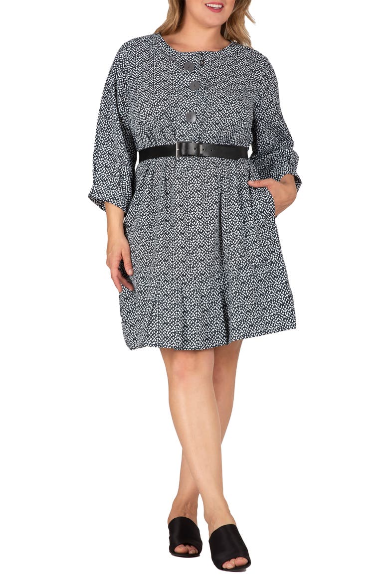 Long Sleeve Flounce Dress