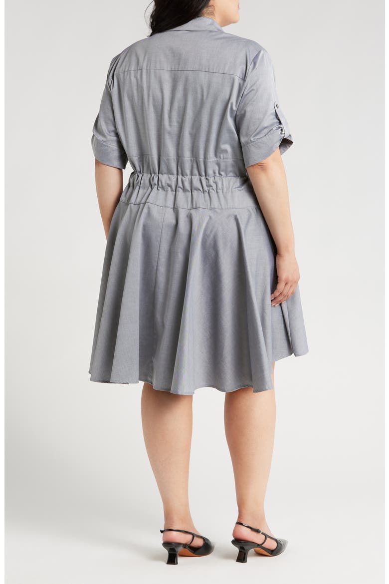 Meadow Drawstring Waist Shirtdress