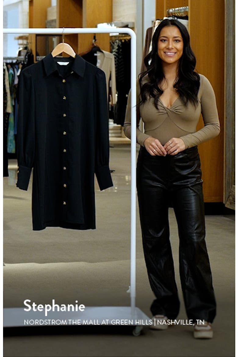 Heddy Long Sleeve Mini Shirtdress