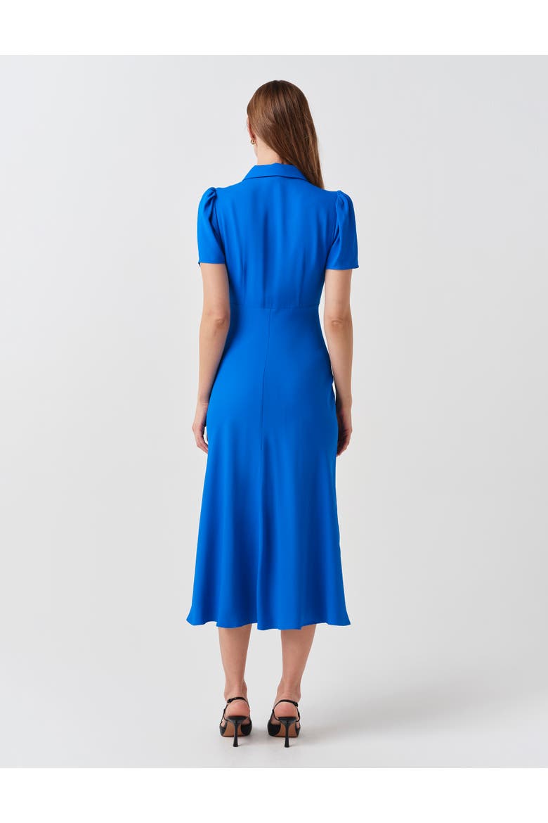 Verity Crepe Puff Sleeve Midi Dress
