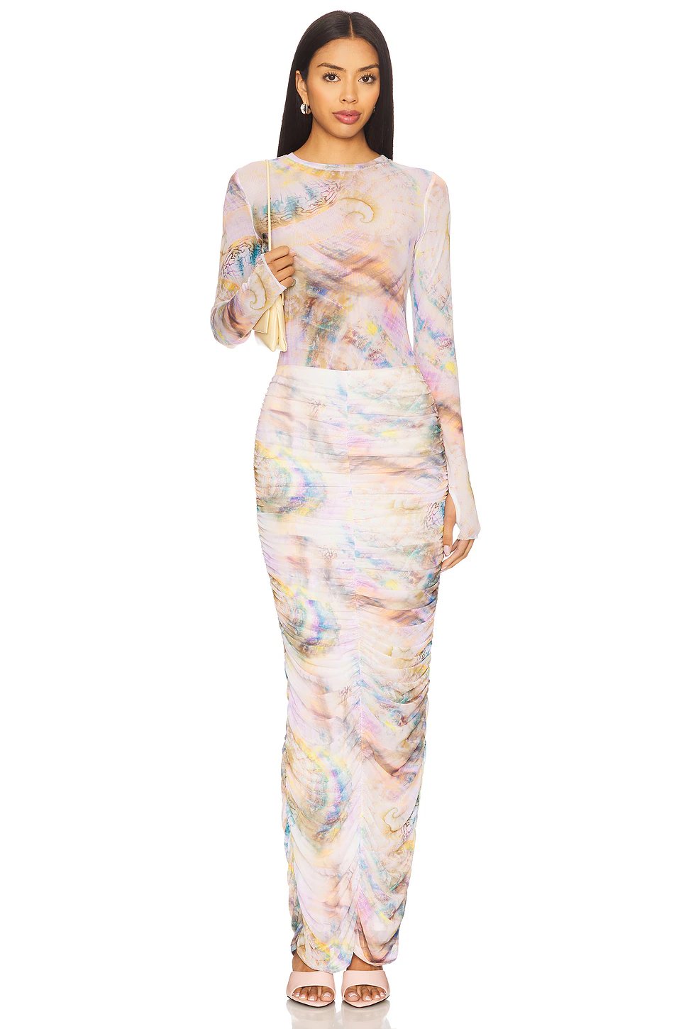 AFRM Kaylee Top in Pearly Shell - Image 4