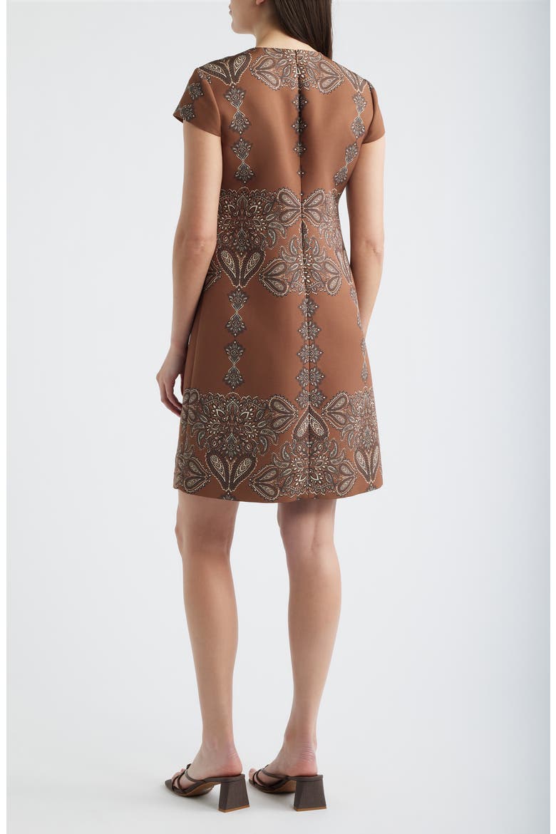 Paisley Print Shift Dress