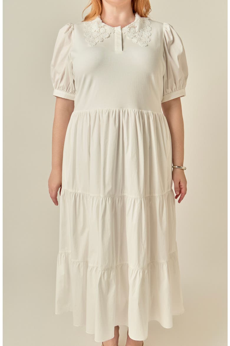 Mixed Media Midi Dress