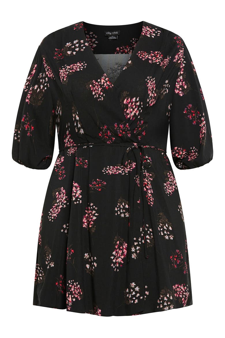 Camila Floral Faux Wrap Dress