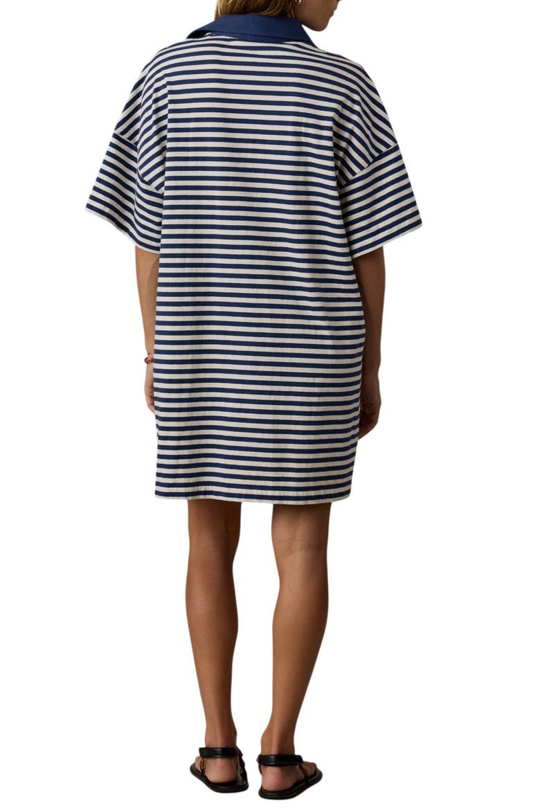 Stripe Cotton Polo Dress