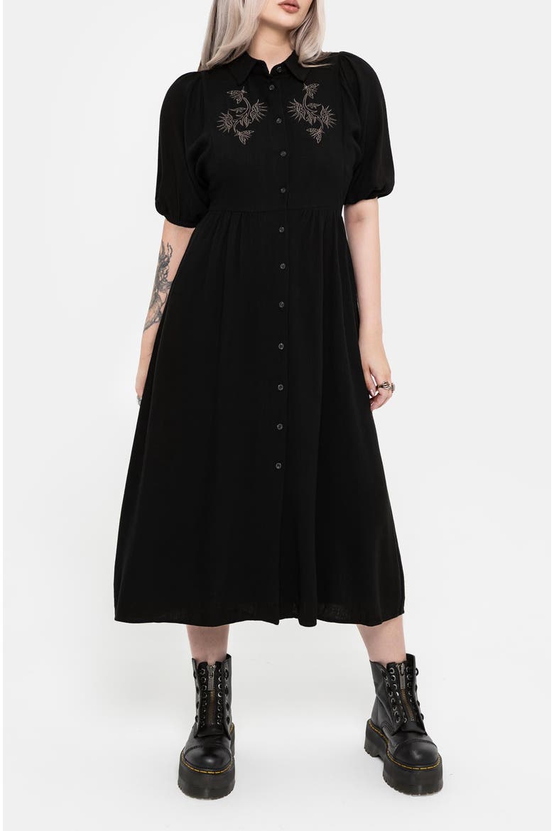 Dionaea Midi Shirt Dress