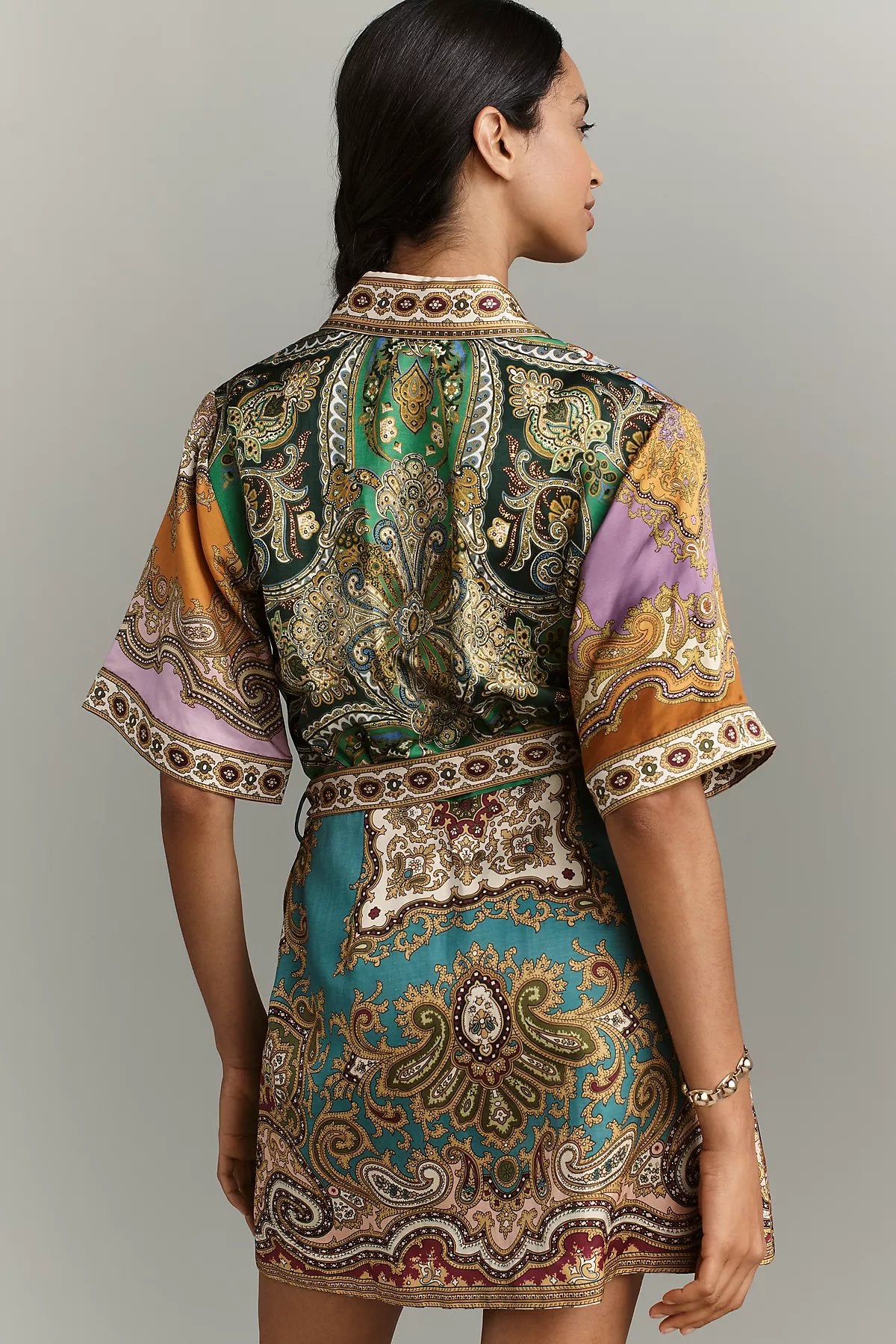 ALÉMAIS Clemenza Spliced Mini Dress - Image 2