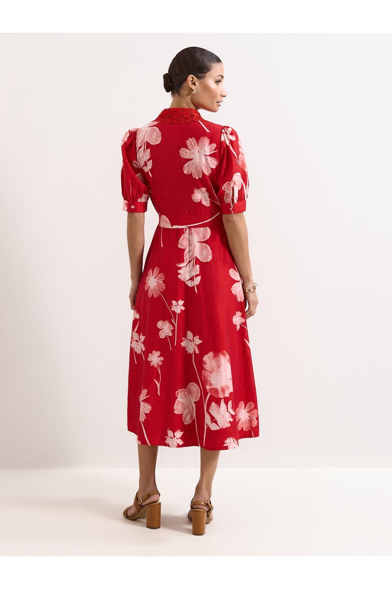 Petite Delphine Belted Midi Shirt Dress
