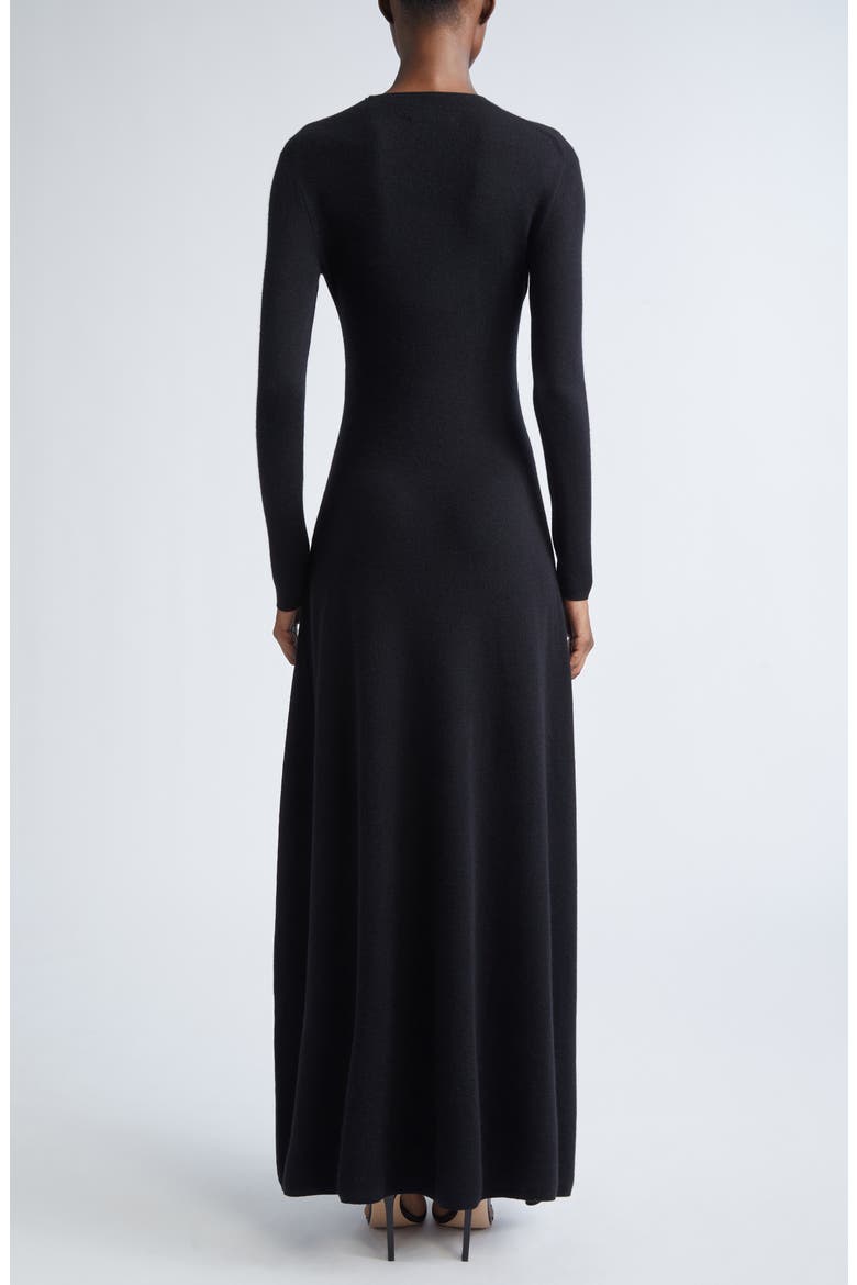 Long Sleeve Cashmere & Silk Blend Midi Sweater Dress