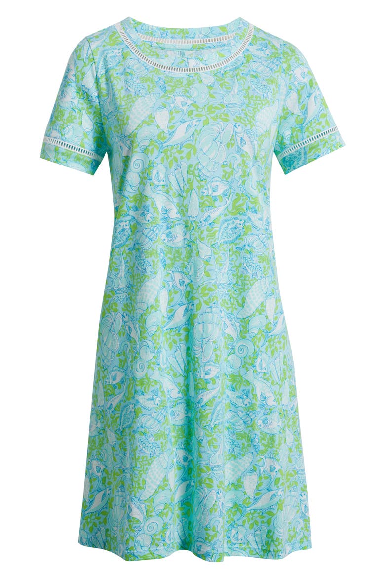 Cody Print Ladder Stitch Dress