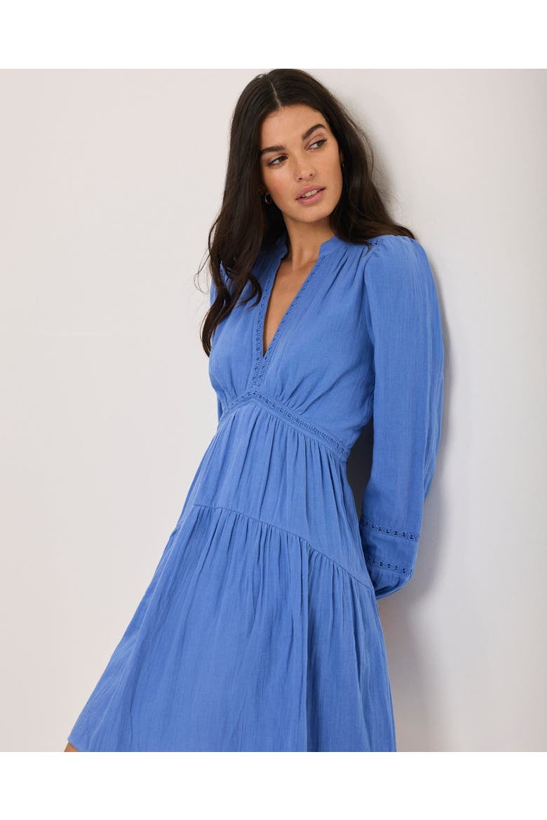 Cotton Cheesecloth Mini Dress