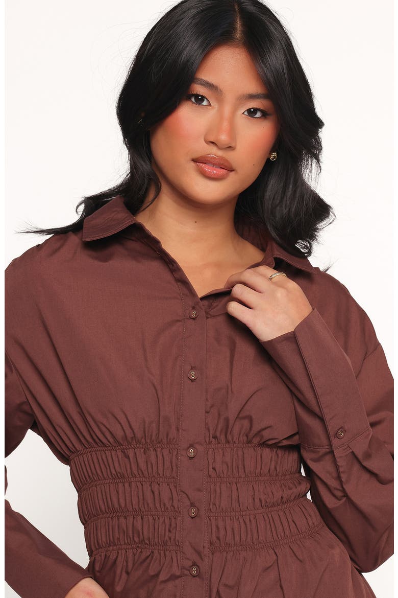 Wallace Long Sleeve Mini Shirtdress