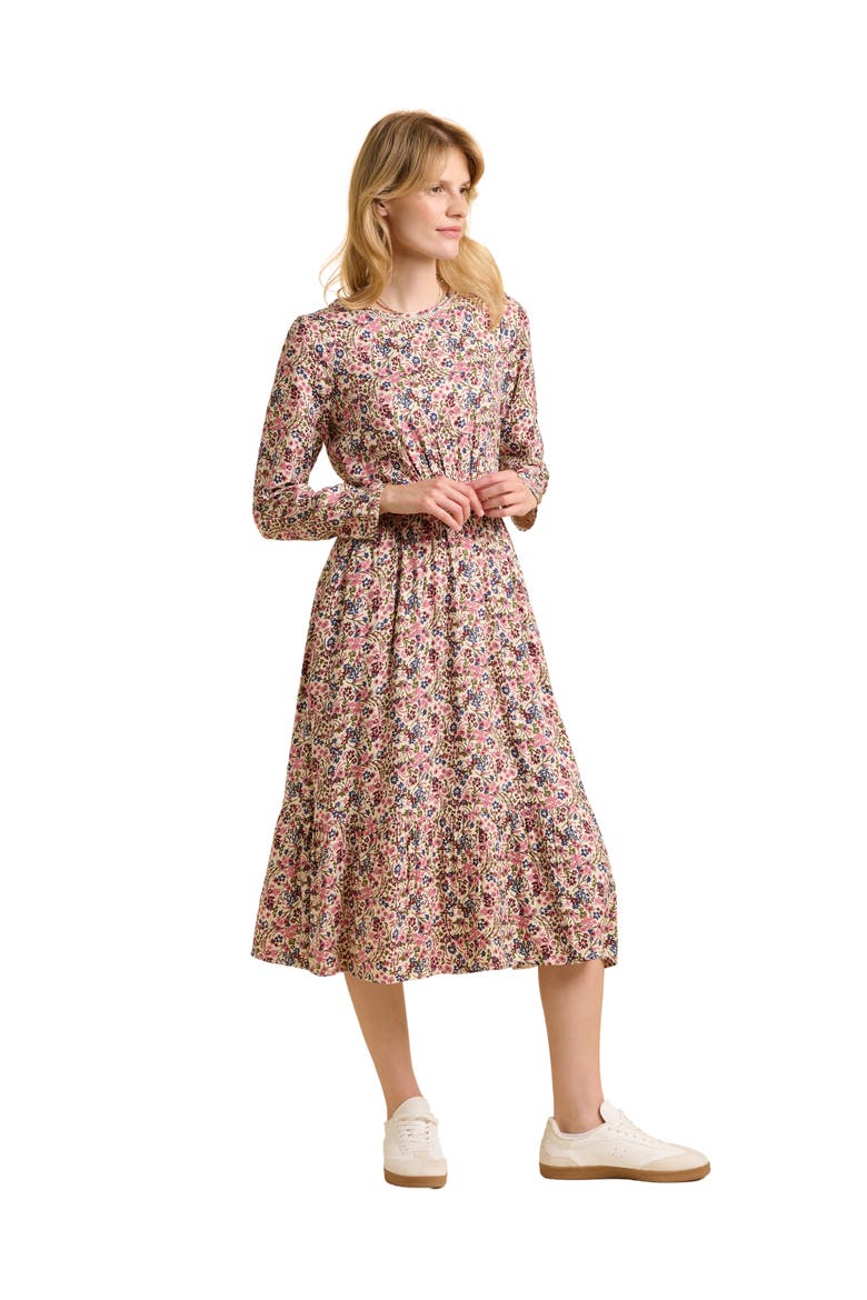 Abloom Long Sleeve Floral Midi Dress