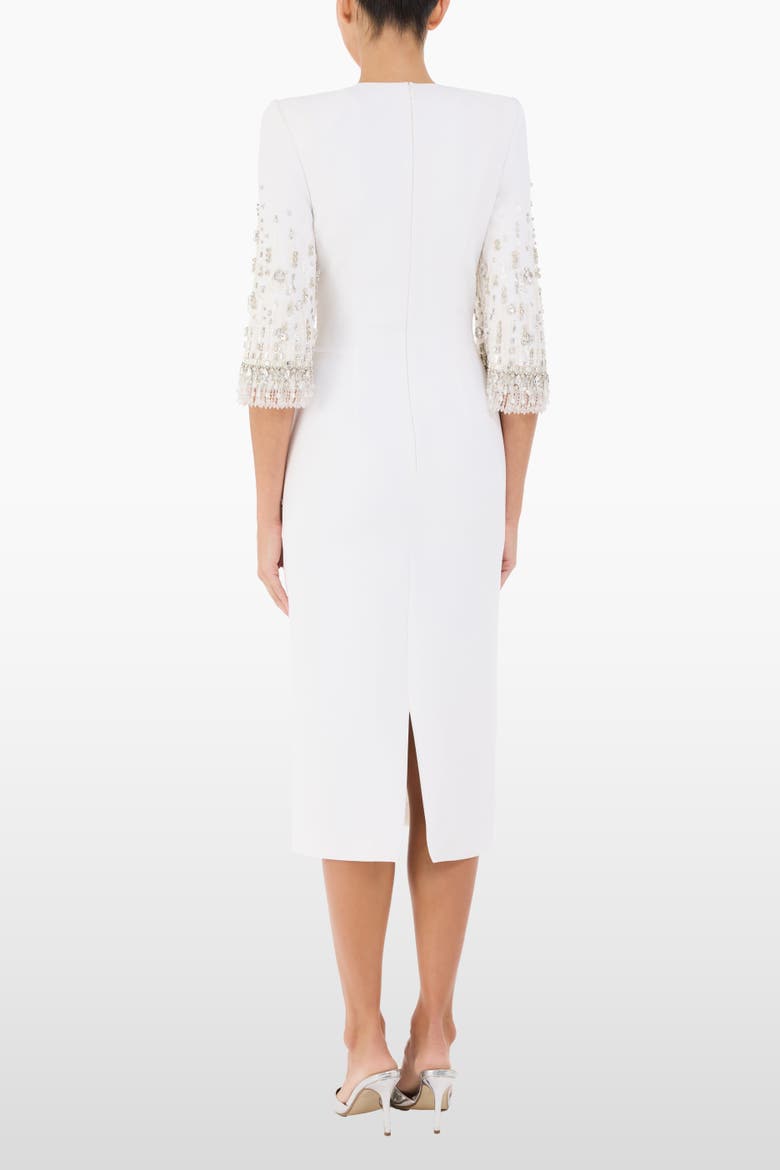 Ebba Crystal-Embellished Midi Dress