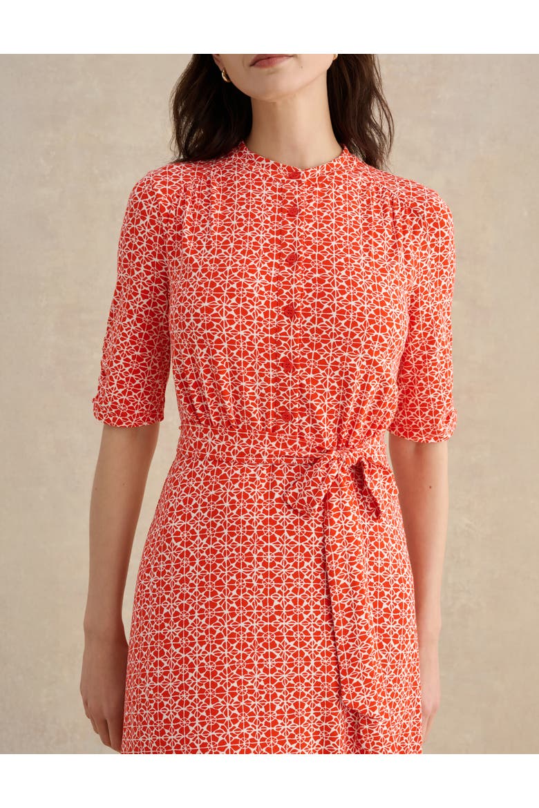 Cathy 3/4 Sleeve Jersey Midi Dress