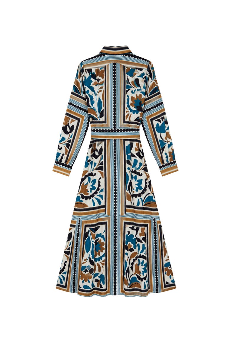 Rowan Printed Midi Shirt Dress