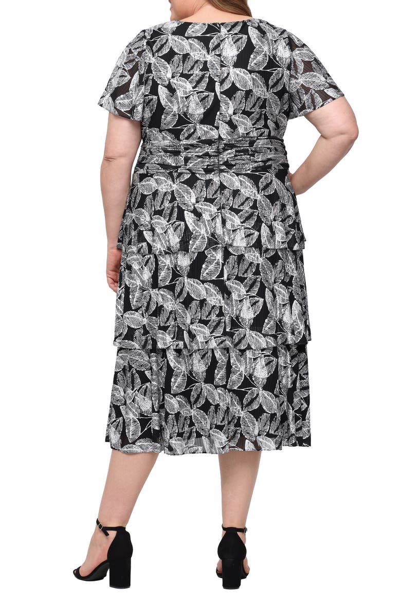 Tiered Tea Length Dress