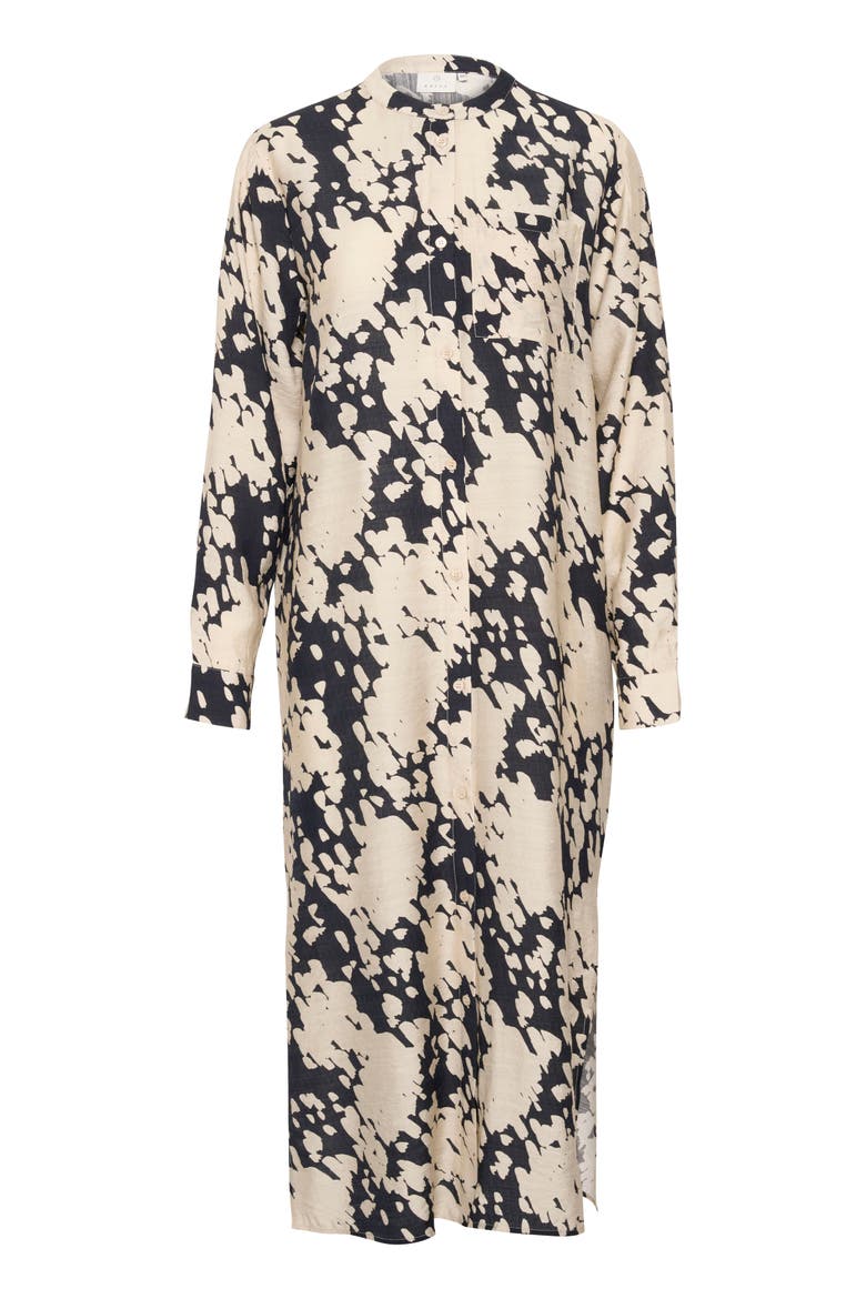 KAlouise Round Neck Maxi Shirt Dress